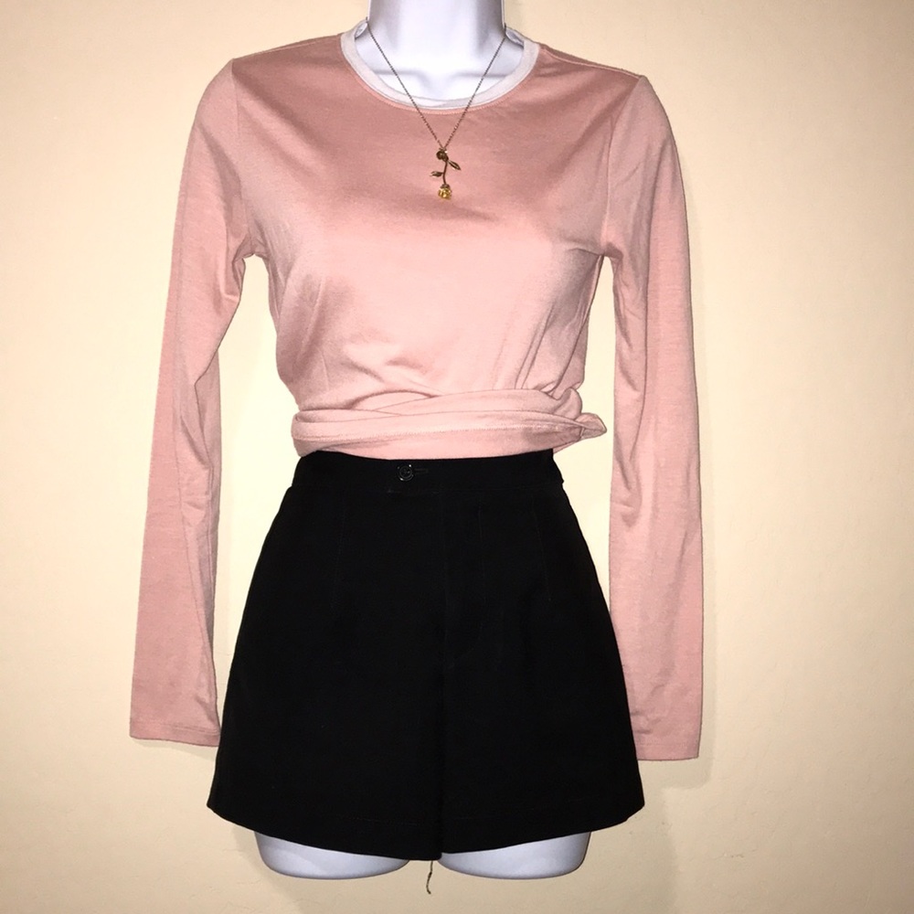 Black High Waisted Shorts